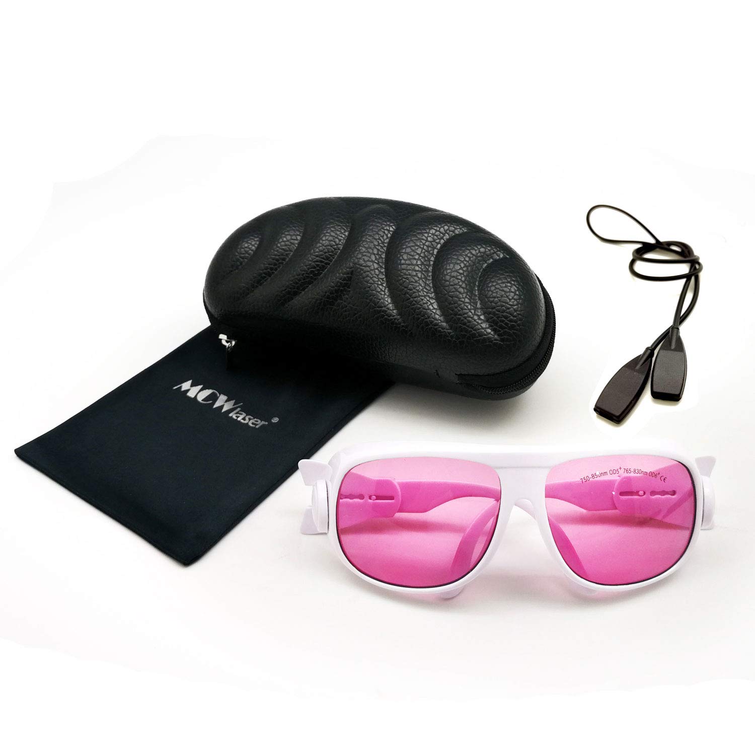 MCWlaser Laser Safety Glasses 750-850 & 765-830nm Protective Goggles Typical For 755nm 808nm Absorption Type EP-18 Style 1