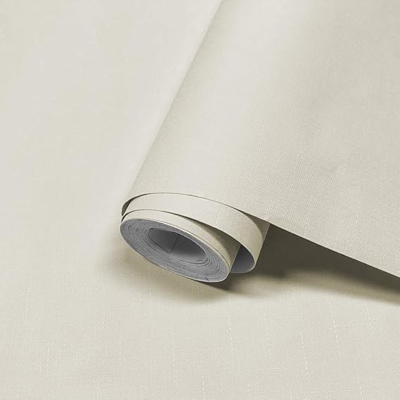 Amazon 壁紙シール 無地 壁紙シート はがせる おしゃれ リメイクシール リメイクシート リフォームシール リフォームシート 模様替え 60cm 10m 一巻 厚手 防水 防汚 防カビ 耐熱 のり付き 多用途 麦色 壁紙