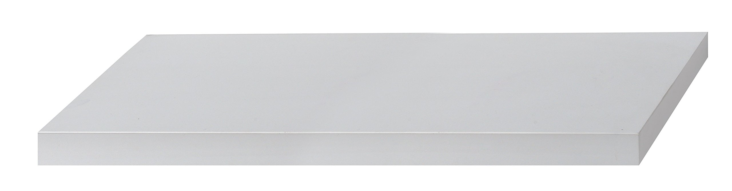 King Home M1106017/B Wall Shelf MDF 100 x 25 x 5 cm White