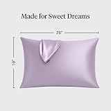 Kitsch Satin Pillowcase with Zipper Lavender 48x66 cm view 4