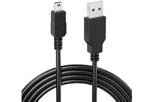 PS3 Controller Charger Cable, Mini USB Data Charging Cord for PlayStation 3/ PS3 Slim/PS Move Controllers, TI84 Plus CE, Digi