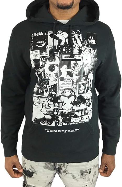 Amazon Huf ハフ プルオーバー かぶりパーカー Were Is My Mind グラフィック イラスト ロゴ 黒ブラック メンズ トップス 長袖 スケボー ストリート 春秋冬 Pk740 トレーナー パーカー 通販 Amazon Huf ハフ プルオーバー かぶりパーカー Were Is My Mind グラフィック イラスト ロゴ 黒ブラック メンズ トップス 長袖 スケボー ストリート 春秋冬 Pk740 トレーナー パーカー 通販