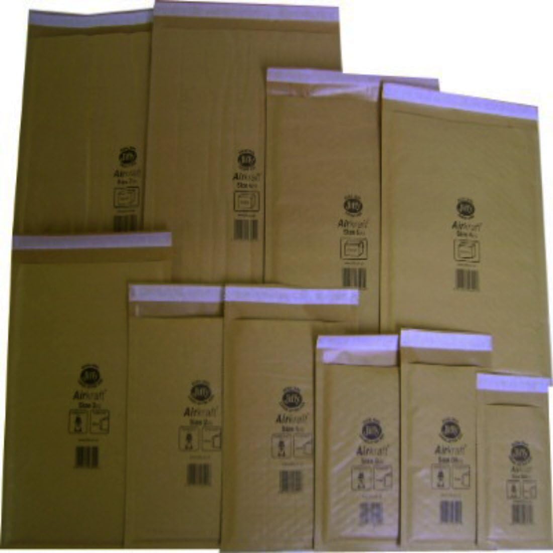 50 Large Letter JL3 Size Gold Jiffy Bags Envelopes - Peel + Seal Padded Bubble Mailers - 220 x 320mm / 8.5 x 12.5" Postal Packing Mailing Shipping Postage Posting Self Seal Cushioned Protective Packaging