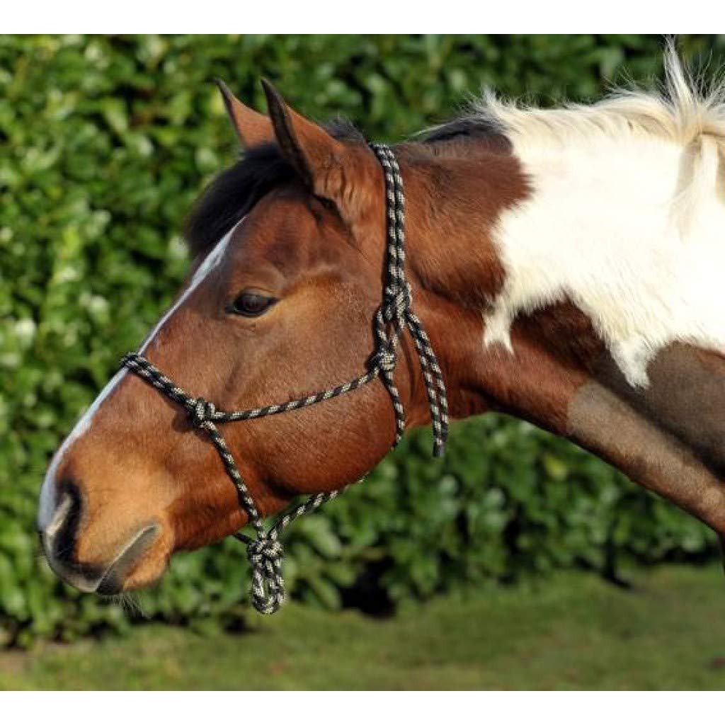 HKM Tack Halter-1398 Black/Beige Warmth