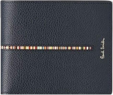 Amazon ポールスミス Paul Smith 財布 インセットマルチストライプ 2つ折り財布 ネイビー Paul Smith ポール スミス 財布