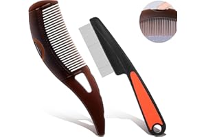 2pcs Dandruff Comb,Stainless Steel Fine Tooth Comb, energy massage comb, for women and men Scalp Massage、Refreshing And Dandr