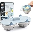 Egg Poacher Microwave Egg Cooker, 2 Cavity Edible Silicone Double Drain Poached Egg Cups, Microwave Egg Poacher Kitchen Cooking Gadgets