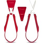 Triadic Kids Loop Scissors with Safety Shield, Left or Right Handed, 1 Pack | Spring-action loop handle reopens after each squeeze; 5.25 in ambidextrous scissors for kids, classrooms and adaptive use.