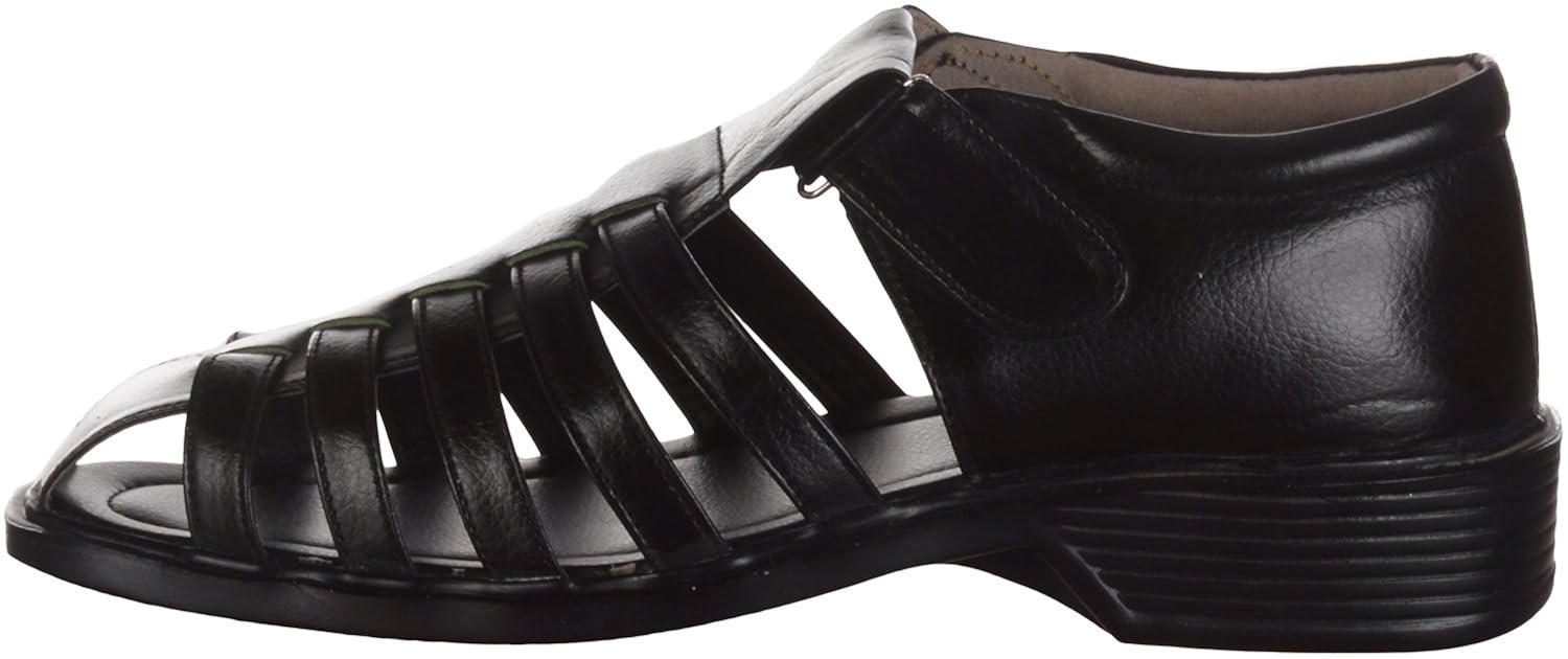 kolapuri centre men's faux fur ethnic sandals