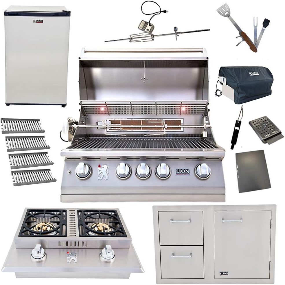 bbq grill with refrigerator