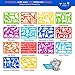 Mimtom Drawing Stencils Set for Kids and Boys | 51 Arts and Crafts Stencil Kits with over 240 Creative Shapes to Unleash Your Child's World of Imagination | Kid-Safe Fun Activity Toy for Ages 3 and Up