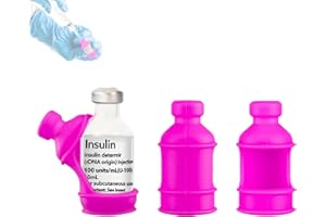 SIJIDOU 3 Pack Insulin Vial Bottle Protector Sleeve for Diabetic, Silicone Protective Case to Protect Insulin Vial from Breaking, Suitable for 10ml Short Insulin Vials (Pink)