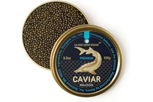 LA MER NOIRE BRAND Premium Ossetra Sturgeon Caviar, 3.5 oz (100 g)