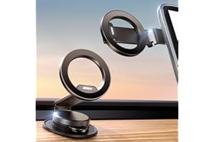 JOYROOM for MagSafe Car Mount, [All-Metal Strongest Magnet] Magnetic Phone Holder for Car Dashboard, Tesla Phone Mount, Car Holder Fit for iPhone 15 Pro Max/iPhone 14 13 12 Pro Max, Dark Gray