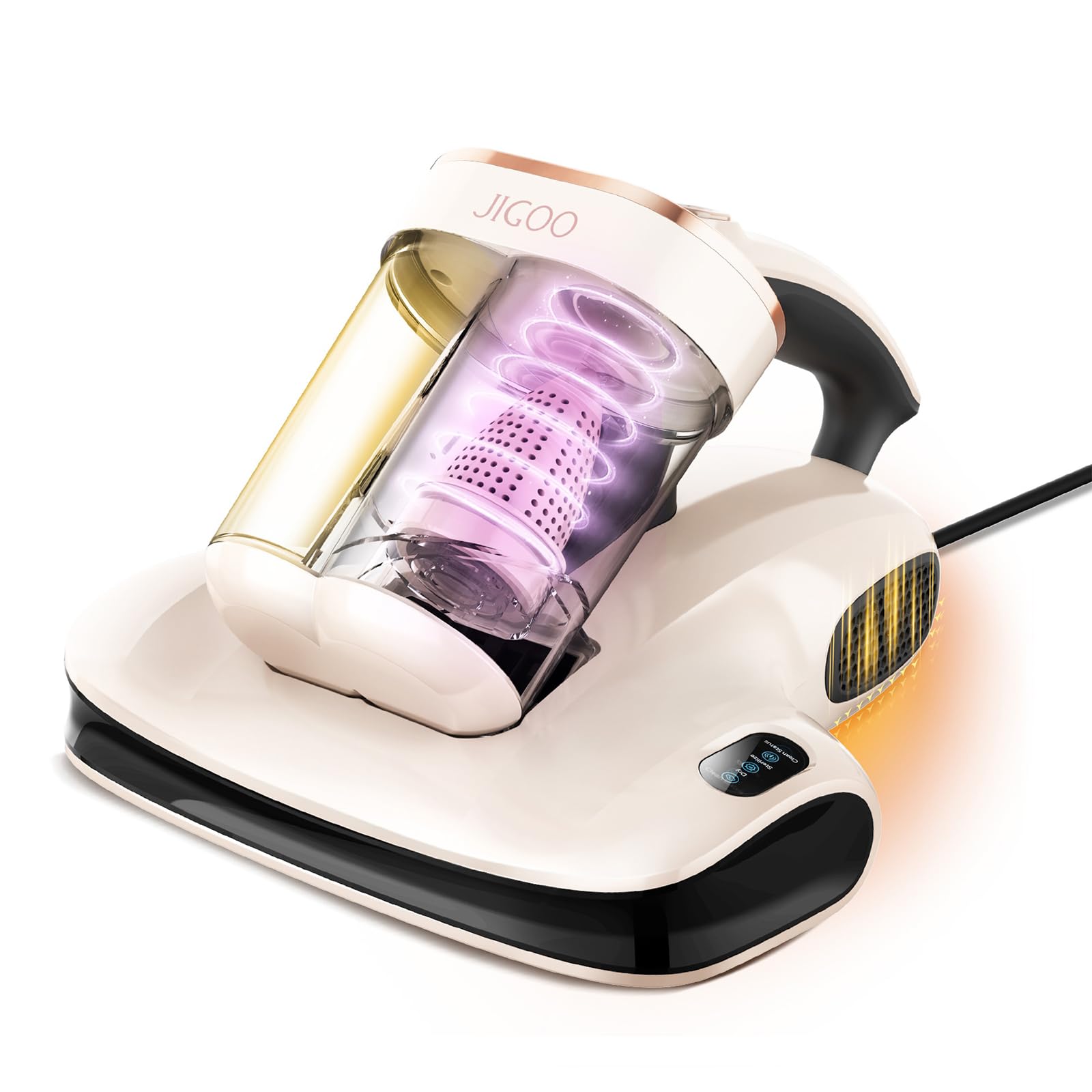 Photo 1 of JIGOO Mattress Vacuum Cleaner UV Sanitizing, Anti-allergen Bed Cleaner with 12Kpa Suction, Handheld Vacuums for Dust & Pet Hair, Effectively Clean Up Bed, Pillows, Cloth Sofas, Carpets