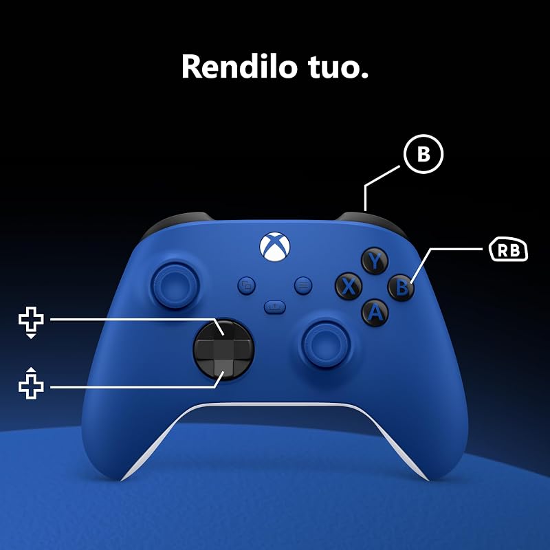 Controller Wireless – Shock Blue Series X|S, One, PC, TV, dispositivi mobili e altro