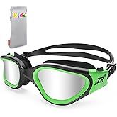 ZIONOR Kids Swim Goggles, G1 MINI UV Protection Anti-Fog Polarized Swimming Goggles for Age 6-14