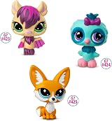 Littlest Pet Shop Slumber Squad Play Pack 3 Mini Pets Accessories Bandai view 4