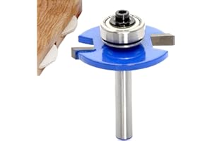 Sinoprotools Biscuit Router Bit 1/4 Inch Shank, Biscuit Joint Slot Cutter Router Bit, Wood Biscuit Slot Cutter, Woodworking Cutter Tool (Blue,10#)