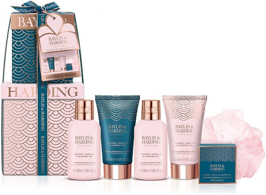 Baylis & Harding Jojoba Vanilla & Almond Oil Gift Set Signature Collection
