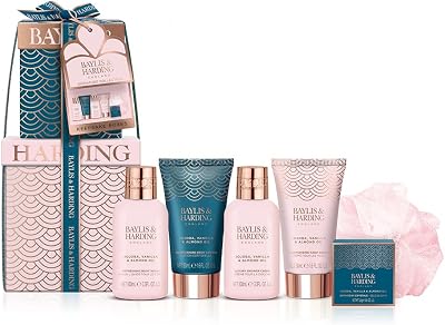 Baylis & Harding Jojoba Vanilla & Almond Oil Gift Set Signature Collection