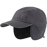 Connectyle Men's Water-Resistant Winter Hat Reflective Fleece Lined Earflap Cap Warm Baseball Sports Hat