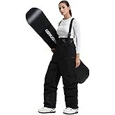 GSOU SNOW Womens Baggy Snowboard Pants Ski Bibs Snow Loose Overalls Waterproof Windproof Insulated Warm