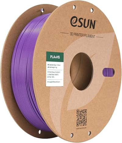 eSUN PLA+HS High Speed 3D Printer Filament 1.75mm Purple 1kg