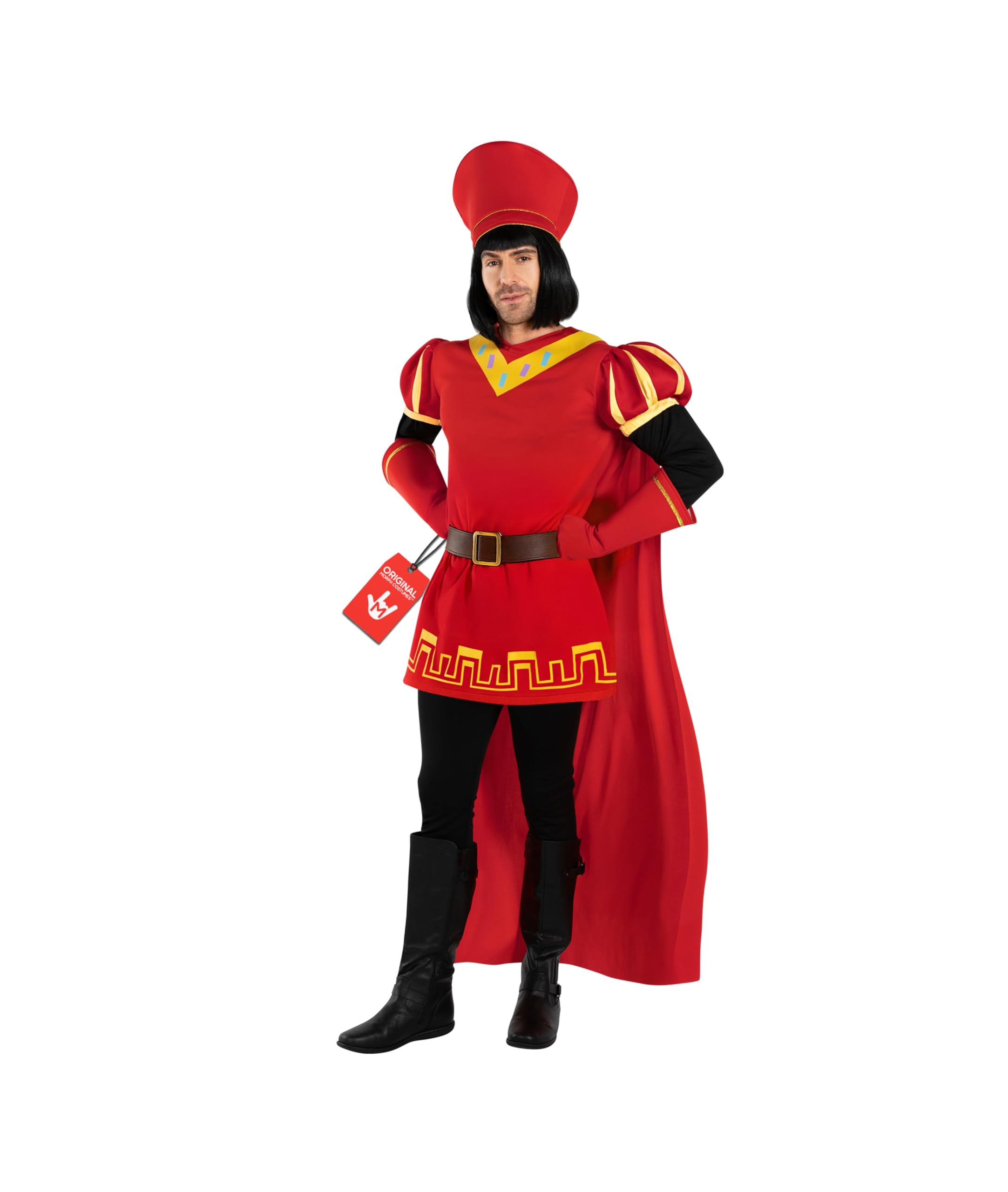 Morph Red Fairytale Lord Costume Men, Funny Halloween Costumes For Men, Movie Character Costumes Adult L