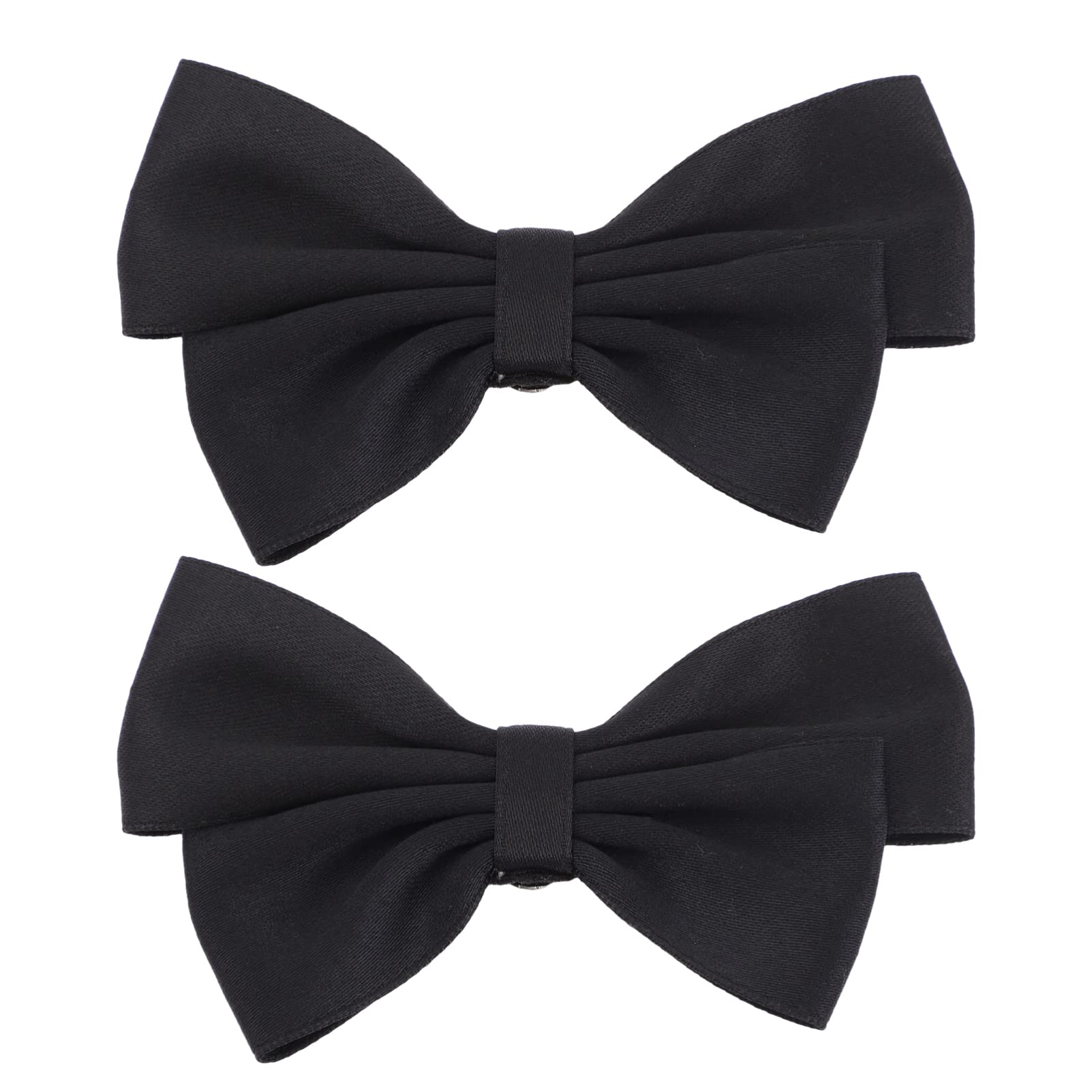 Black Bow Shoe Clips Ribbon Detachable Shoes Buckle Wedding Bridal