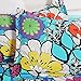 Vaulia Lightweight Microfiber Duvet Cover Set, Colorful Floral Print Pattern, Blue Multi-Color - King Size
