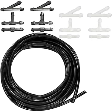 3 Meter Washer Fluid Hose Windshield Washer Line Repair Kit ACROPIX Front Fit For Toyota 4Runner With 12 Pcs Hose Connectors - Pack Of 15 Black Windshield Washer Hose Kit Lave Glace Auto Hiver - View #7