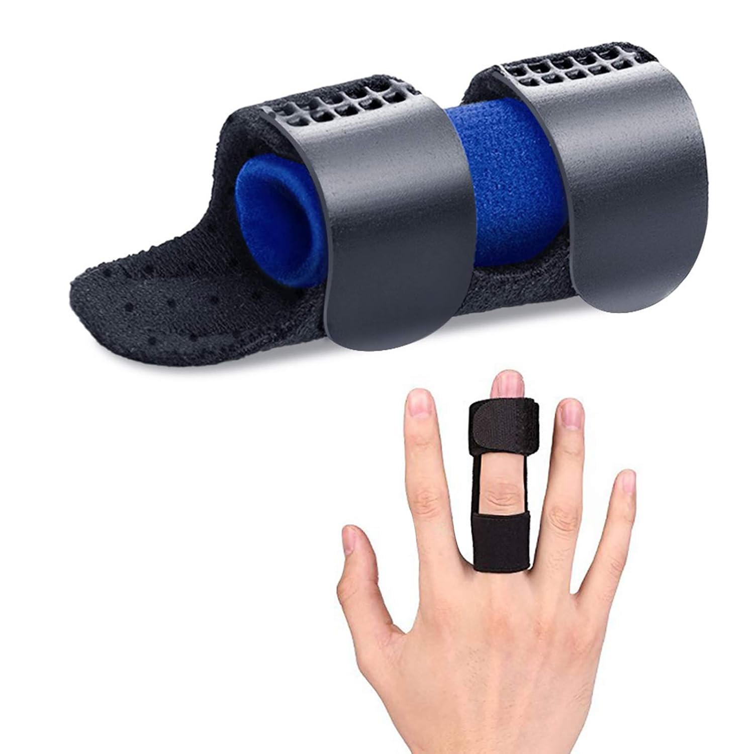 Trigger Finger Splint, Breathable with Airhole, Built-in Aluminum Great for Mallet Finger, Finger Arthritic, Finger Fractures-Tendon Release & Pain Relief -Gift for Finger Sleeves Support: Industrial & Scientific