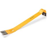 STEELHEAD 15" Heavy-Duty Flat Pry Bar,Integrated Nail Puller,Rust &amp; Corrosion Resistant Enamel Finish,Ultra-Durable Forged Heat-Treated Carbon Steel,Flat,USA-Based Support,SH-PB-B1-15-1
