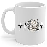 Silver Tabby Scottish Fold Cat Heartbeat Lifeline