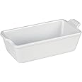 Le Creuset Stoneware Heritage Loaf Pan, 9" x 5" x 3" (1.5 qt.), White