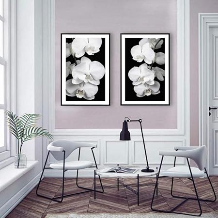 Amazon Com Wymhzp 2 Piece Orchid Bliss Posters And Prints Nordic