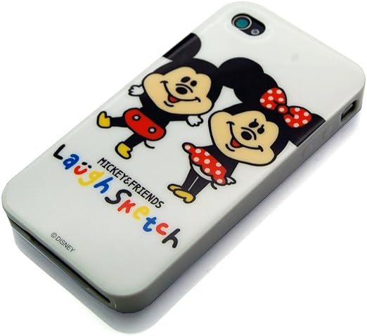 Amazon ディズニーキャラクター Iphone4用tpuバックパネルケース Laugh Sketch ミッキー ミニー Rx Lsdny505mm ケース カバー 通販