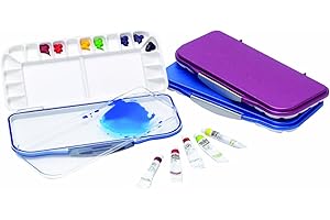 MARTIN Mijello Airtight Watercolor 18-Well Blue Palette