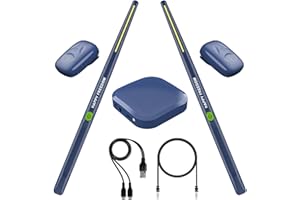 GIFTIARA Electronic Drum Set - Pocket Air Drum Sets with Drumsticks, Pedals, Audio Adapter, 8 Sounds, AUX Cable - Musical Instruments Gifts for Kids Adults Drummers (Blue)