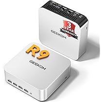 ミニPC GEEKOM A7 Ryzen 9 7940HS 2TBSSD miniPC GEEKOM Mini PC Série A7 com AMD Ryzen 9 7940HS (até 5,2 GHz), 32 GB