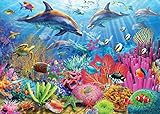White Mountain Puzzles Dolphin Reef - 100 Piece Jigsaw Puzzle