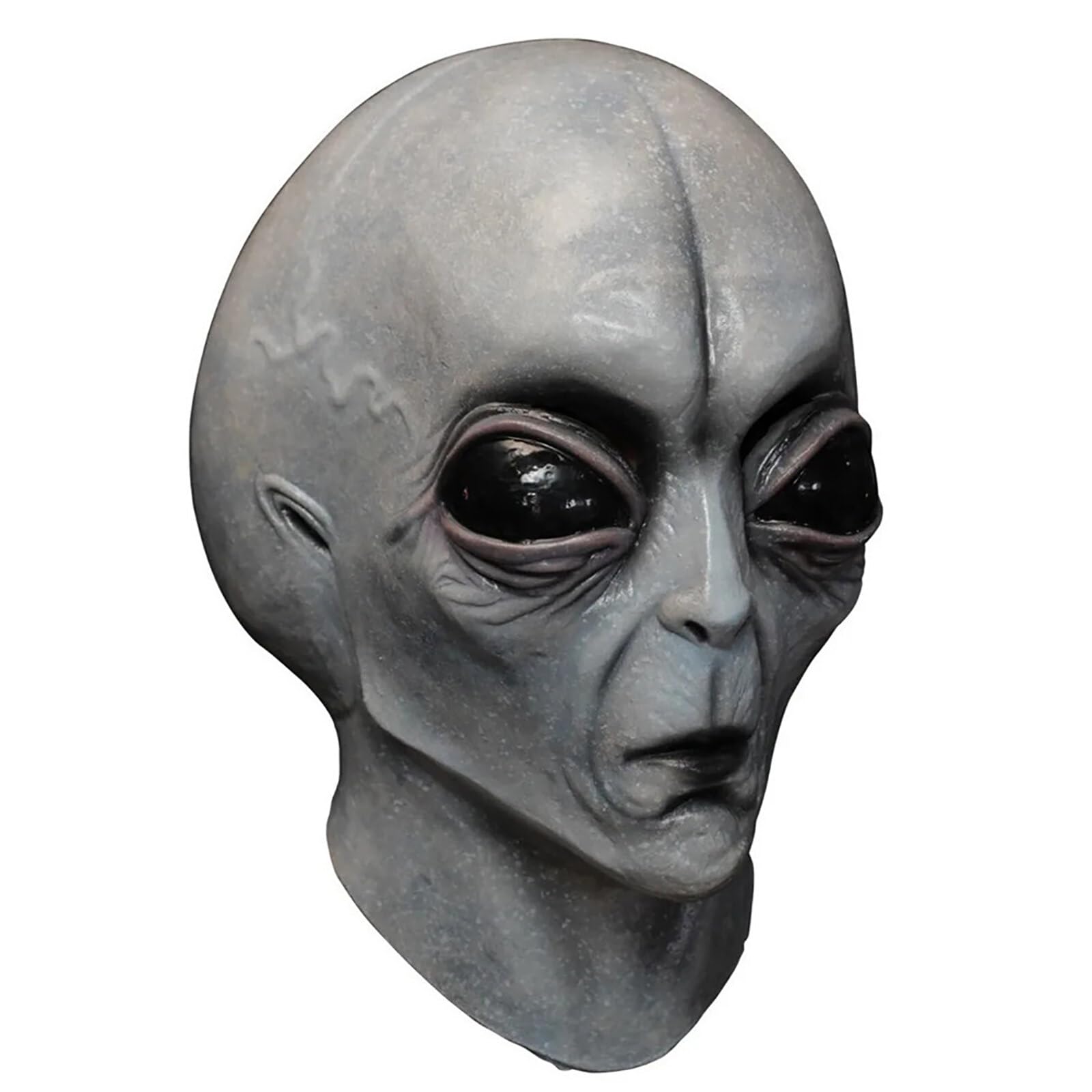 iFCOW Alien for Adult, Realistic Alien Safe Latex Head Cover Extraterrestrial Biological for Carnival Halloween Cosplay Party