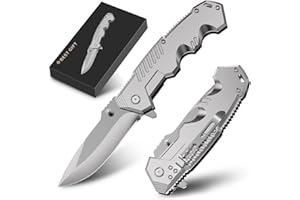 TGOOD Folding Pocket Knife Gifts for Dad Men Him Grandpa from Daughter and Son - Birthday Gifts for Husband Boyfriend, Personalized Knife with clip for EDC Outdoor Camping Hunting, Tactical, Survival