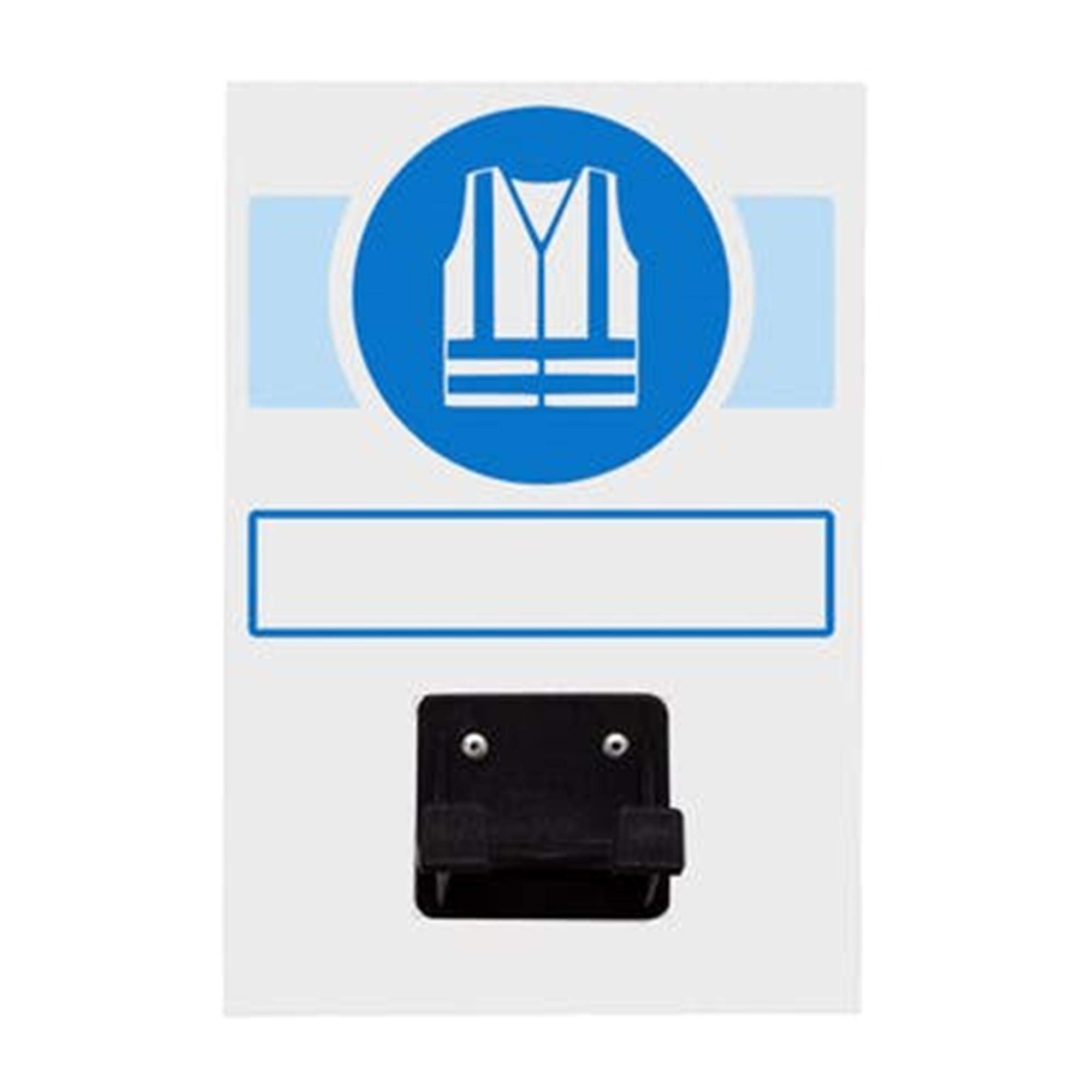 V Safety Ppe Station - Hi-Vis Custom - 1 Holder - 220mm x 150mm - Single