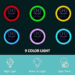 Kids Alarm Clock, Toddler Sleep Training Clock with