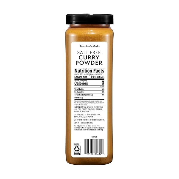 MEMBER’S MARK SALT-FREE CURRY POWDER, 18 OUNCE