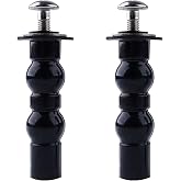 for TOTO Toilet Hinge Screw Kit - Expanding Rubber Bolt Top Nuts Set for Top Mount Toilet Seat Tightening, Blind Hole Fixing, 2 Pack
