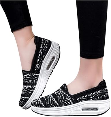 platform slip on tennis shoes