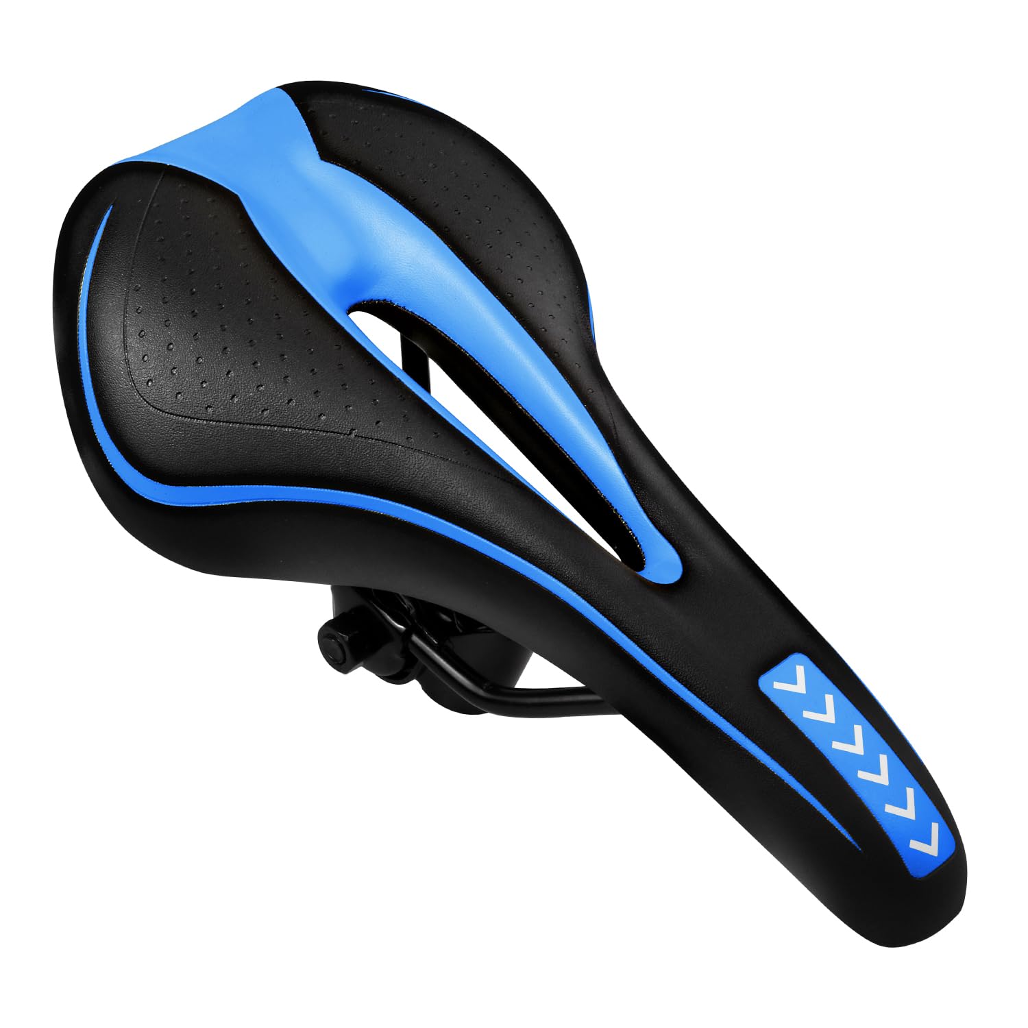 New Gel Bike Seat, MSDADA Bike Saddle for Men & Women, Waterproof Bicycle Seat Comfortable Soft Cushion for Road Bike, Mountain Bike, Exercise Bike, City Bikes(Blue)
